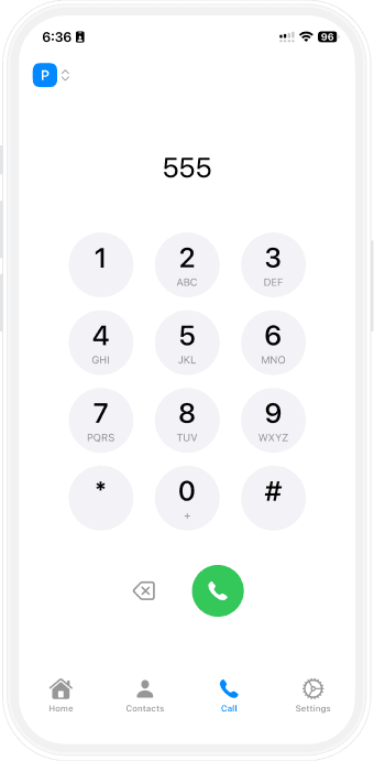 A dedicated phone app for business call coverage